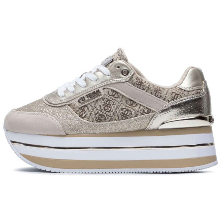 Scarpe donna sneaker Guess Hansin2 active lady beige/ brown D27GU18 FL5HNSFAL12
