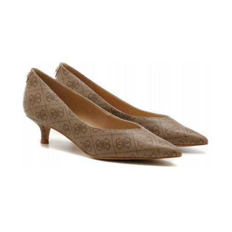 Décolleté Guess a punta tc 40  Casen beige brown D27GU25 FLTC2SFAL08