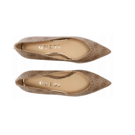 Décolleté Guess a punta tc 40  Casen beige brown D27GU25 FLTC2SFAL08