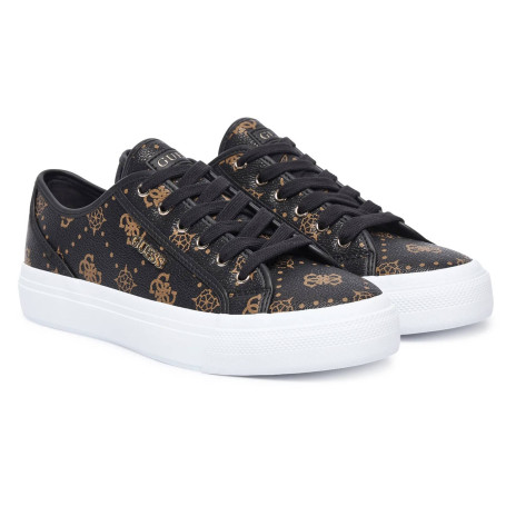 Scarpe donna sneaker Guess Jelexa10 in ecopelle brown logo D27GU27 FLTJ10FAL12
