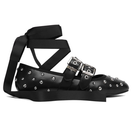 Ballerina donna Buffalo Daphne stud black D27BF04 BN1620059