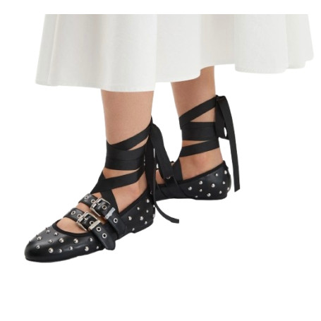Ballerina donna Buffalo Daphne stud black D27BF04 BN1620059