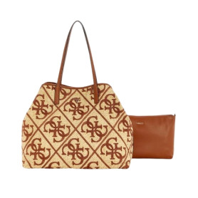 Borsa donna Guess Shopper Kirsten natural/caramel B27GU70 WL974324