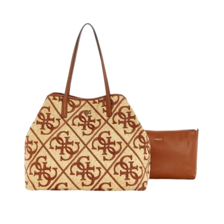Borsa donna Guess Shopper Kirsten natural/caramel B27GU70 WL974324