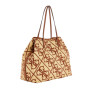 Borsa donna Guess Shopper Kirsten natural/caramel B27GU70 WL974324