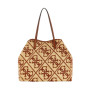 Borsa donna Guess Shopper Kirsten natural/caramel B27GU70 WL974324