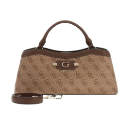 Borsa donna Guess Lindsey latte logo B27GU82 SG974905