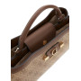 Borsa donna Guess Lindsey latte logo B27GU82 SG974905