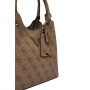 Borsa donna Guess Meridian II latte logo B27GU85 SG697405