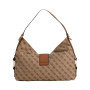 Borsa donna Guess a mano/spalla Camden latte logo/cognac B27GU98 JJ930818