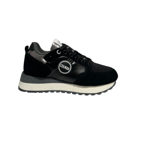 Scarpe donna Colmar sneaker Travis Authentic 110 black/ silver D27CO05