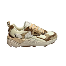 Scarpe donna Colmar sneaker Garner Aries 133 white/ beige/ brown D27CO06