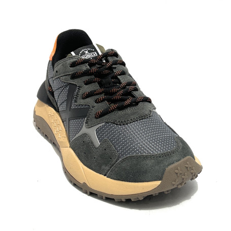 Scarpe Munich sneaker Shibuya 50 pelle scamosciata/ tessuto verde U27MU07 9880050