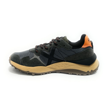 Scarpe Munich sneaker Shibuya 50 pelle scamosciata/ tessuto verde U27MU07 9880050