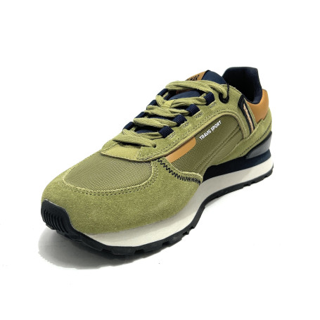 Sneaker uomo Colmar Travis sport colors 003 moss green/navy/mustard brown U27CO11