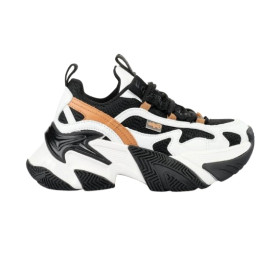 Scarpe donna Buffalo Fion one sneaker white/black/brown D27BF05 BNPD00016370