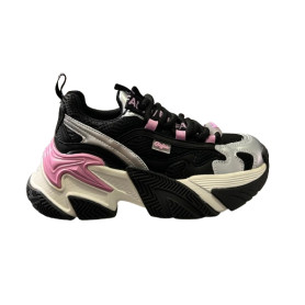 Scarpe donna Buffalo Fion one sneaker black/pink D27BF06 BNPD00016368