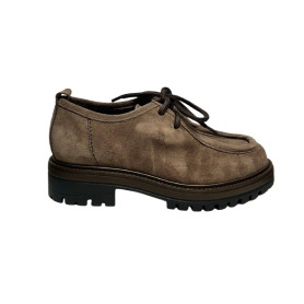 Scarpa stringata donna Francesco Brunelli taupe AO 6116 D27FB01