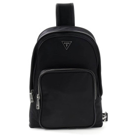 Borsa Guess uomo zaino monospalla Milano nylon nero UB27GU07 HMMINYP6302