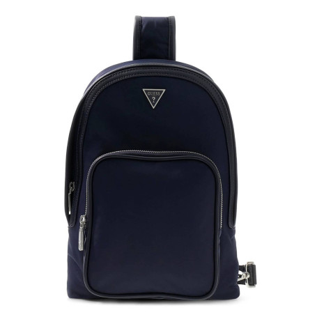 Borsa Guess uomo zaino monospalla Milano nylon blu UB27GU08 HMMINYP6302
