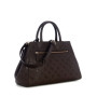 Borsa donna Guess mano/spalla Blake large satchel brown logo B27GU125 PD222207