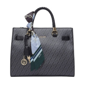 Borsa donna Liu-jo M tote Manhattan suede nero B27LJ23 AF6086 E1137 22222