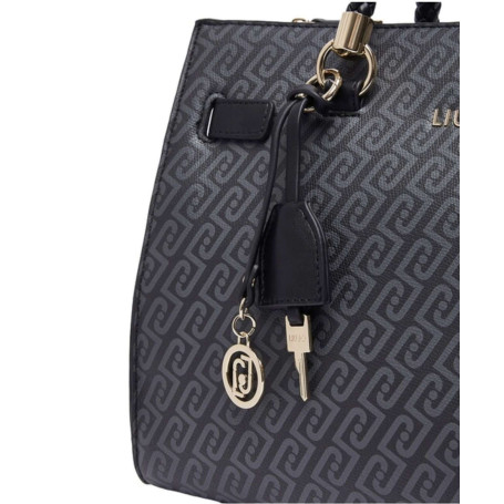 Borsa donna Liu-jo M tote Manhattan suede nero B27LJ23 AF6086 E1137 22222
