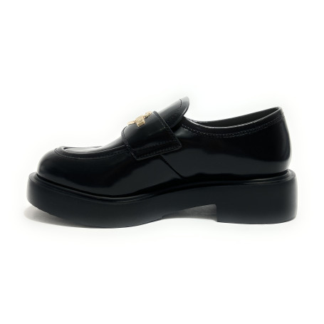 Scarpe Love Moschino mocassino donna in pelle nero D27MO02 JA10404G1PJD0000