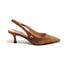 Scarpe donna Love Moschino decolleté in camoscio cognac D27MO04 JA10356G1PIE0210