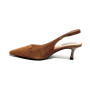 Scarpe donna Love Moschino decolleté in camoscio cognac D27MO04 JA10356G1PIE0210