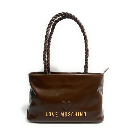 Borsa donna Love Moschino Recycled leather marrone B27MO08 JC4133PP1PL1130A