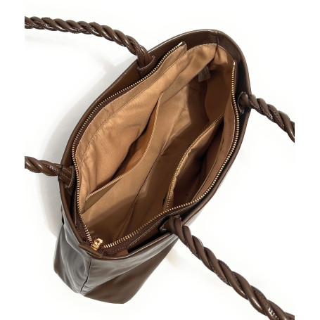 Borsa donna Love Moschino Recycled leather marrone B27MO08 JC4133PP1PL1130A