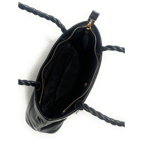 Borsa donna Love Moschino Recycled leather nero B27MO14 JC4133PP1PL1100A