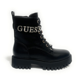 Scarpe donna Guess anfibio in ecopelle nero D27GU30 FLFFICELE10