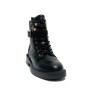 Scarpe donna Guess anfibio in ecopelle nero/ stampa multilogo D27GU31 FLFFEIELE10