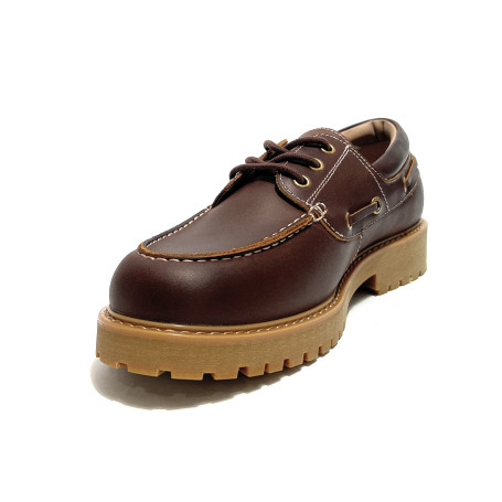 Mocassino uomo Liu-Jo Lander 01 pull up leather moka U27LJ06 7G6017 PX934