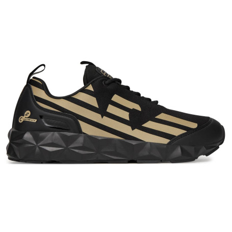 Sneaker EA7 Emporio Armani Ultimate C2 Kombat Core triple black/ light gold U27EA01 X8X217 XK433 R969