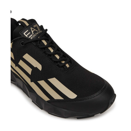 Sneaker EA7 Emporio Armani Ultimate C2 Kombat Core triple black/ light gold U27EA01 X8X217 XK433 R969