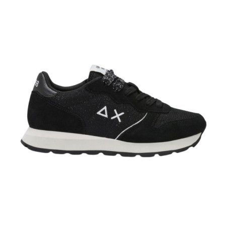Sneaker Sun68 Ally glitter textile 11 nero D27SU10 Z46204