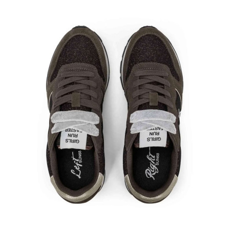 Sneaker Sun68 Ally glitter textile 08 marrone D27SU11 Z46204