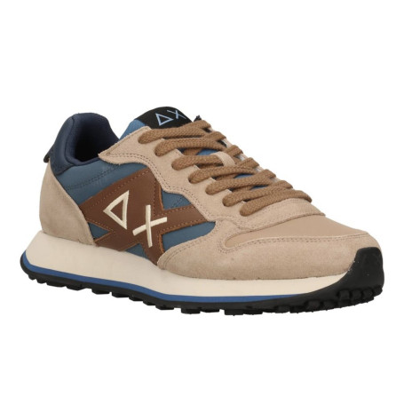 Sneaker uomo Sun68 Jaki bicolor 77 beige scuro U27SU11 Z46122