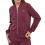 Felpa aperta donna Liu Jo con zip red aubergine E27LJ09 TF6287 J3958