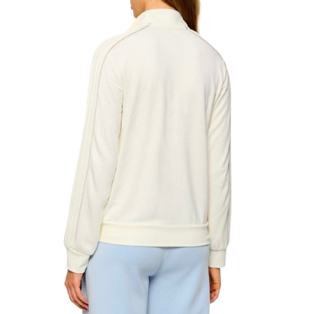 Felpa aperta donna Liu Jo con zip bianco lana E27LJ18 TF6052 F0778 D3023