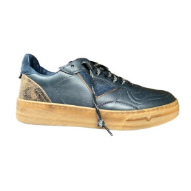 Scarpe uomo 4B12 sneaker blu/ brown U27QB04 HYPER-U3023