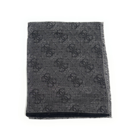 Foulard unisex Guess Boston jacquard nero multilogo C27GU08 AM9618MOD03