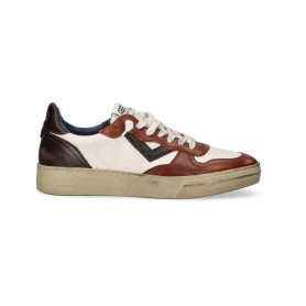 Scarpe uomo 4B12 sneakers white/ brown U27QB07 HYPER-U3016