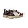 Scarpe uomo 4B12 sneakers white/ brown U27QB07 HYPER-U3016