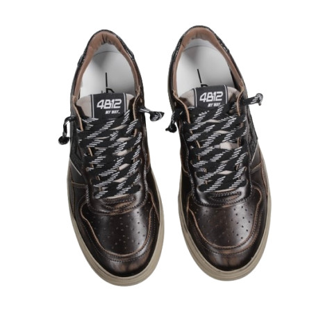 Scarpe uomo 4B12 sneaker testa di moro U27QB05 HYPER-U3021