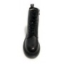 Scarpe donna Gold&gold anfibio in ecopelle nero con fondo carrarmato D21GG22