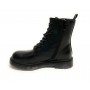 Scarpe donna Gold&gold anfibio in ecopelle nero con fondo carrarmato D21GG22